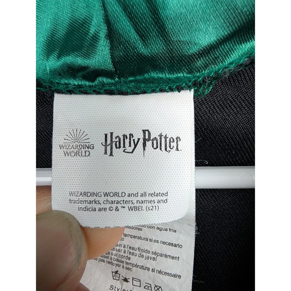 Harry‎ Potter Slytherin House Wizarding World Costume Robe Black Green Medium